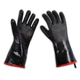 thumbnail image 2 of Neopreno Caucho Mits Mitts Carne de pollo Guantes resistentes al calor Restaurante Hogar Panadería Aislamiento térmico Tostado 18 pulgadas de grosor tipo 1 par. Methold HA010964-04, 2 of 6