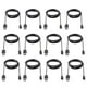 thumbnail image 1 of Cable micro USB Smays, cable de carga de 1 m, paquete de 12 unidades, color negro, 1 of 5