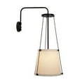 thumbnail image 3 of Jamie Young Co California 1-Light Metal & Linen Wall Sconce in Bronze/Off White, 3 of 7