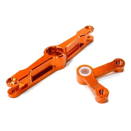 Integy RC Toy Model Hop-ups C26468ORANGE Billet Machined Servo Saver Steering Lever Arm for HPI 1/10 Scale Crawler King price history on PriceWatchPro