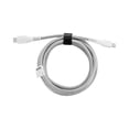 thumbnail image 5 of onn 6ft Lightning to USB-C Braided Charging Cable, Fast Charging, MFI Certified, White - Compatible with iPhone 14/13/12/11/X/XR/XS/8/7/6/5, iPad, Airpods and more, 5 of 8