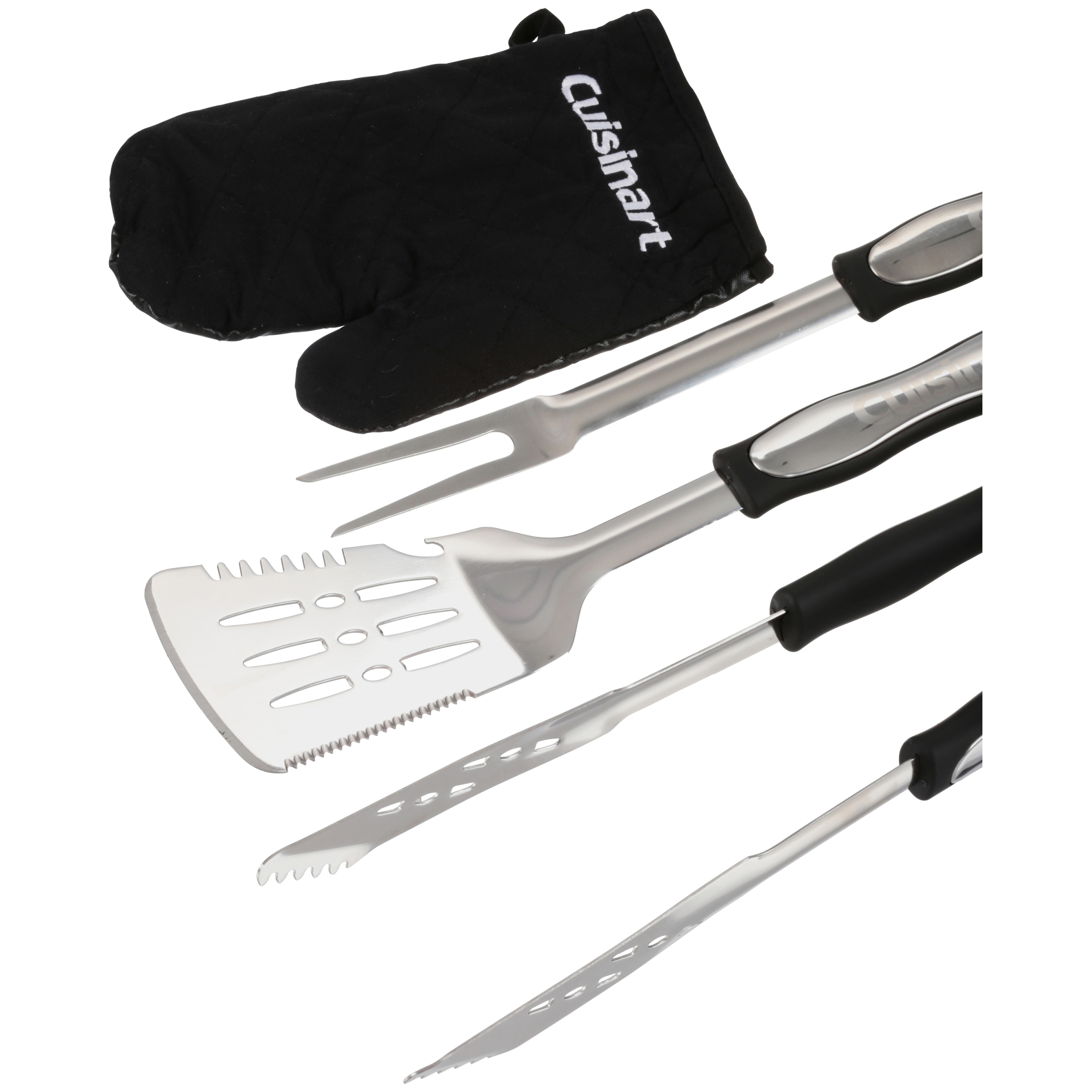 Cuisinart® 3 Piece Grilling Tool Set with Grill Glove - Includes Tongs, Spatula, Grill Fork and a BONUS Grill Glove - image 2 of 2