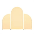 thumbnail image 3 of Wedding Arch Cover, Set of 3 Arch Backdrop Stand Covers High Elasticity Fitted Round Top and Half Moon Double Sided Wedding Arch Cover Fabric Wedding Arch Stand Decoration (5ft 7.2ft 5ft), 3 of 6