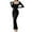 Black, variant on IDALL Maxi Dresses,Casual Dresses Women's Square Neck Long Sleeve Maxi Dress Soft Ribbed Bodycon Dresses For Women Long Sleeve Dress,Long Dresses,Bodycon Dresses Black Dress L
