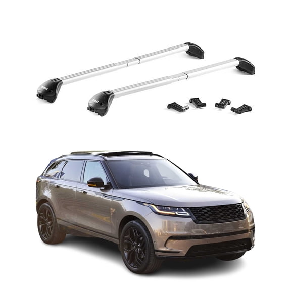 OMAC Roof Rack Cross Bars Luggage Carrier for VW Tiguan 2009-2017 Alu Grey 2X