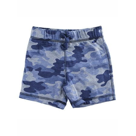 - First Impressions Baby Boys Blue Camo-Print Shorts
