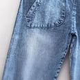 thumbnail image 7 of JAJAHO Kids Denim Bib Overalls Toddler Baby Boy Girl Clothes Adjustable Straps Loose Fit Straight Leg Romper Long Pants One Piece Jumpsuits Versatile Overall, 7 of 7
