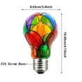 thumbnail image 4 of NWOKYZGH Dimmable Stained Glass LED Light Bulb Led Color Bulb 26E Base 4 A60 LED Light Bulbs for Party Light Festive Home Lighting Bedside Lamp2 Pack, 4 of 9