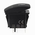 thumbnail image 4 of funtasica DC 12V/24V 5Pin Car Boat Marine RV Sasquatch Rocker Toggle Switch Green/Red/Blue Red LED, 4 of 9