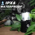 thumbnail image 5 of DIBMS 4-Pack Solar Camping Lantern, Collapsible LED Solar USB Rechargeable Lantern Flashlight Emergency Hanging Lights for Camping Hurricanes Power Outages Indoor Outdoor, 5 of 6