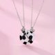 thumbnail image 3 of 2PCS Friendship Soccer Necklaces for 2, Personalized Best Friends Necklace Set with Silver Chain, No Gemstone - 51cm Length, 3 of 5