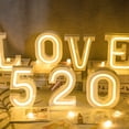 thumbnail image 4 of adviicd LED Letter Lights Light Up Plastic Letters Standing Hanging Warm Wihte Light, 4 of 4