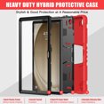 thumbnail image 4 of XYX Case for Samsung Galaxy Tab A9+ 11.0 inch (SM-X210/SM-X215/SM-X216), Dual Layer Slim Heavy Shockproof Rugged Protective Cover Case with Kickstand (Red Black), 4 of 7