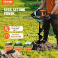 thumbnail image 3 of Gas Post Hole Digger 52CC 1450W with 8” Drill Bits & 1 Extension Rod, 3 of 7