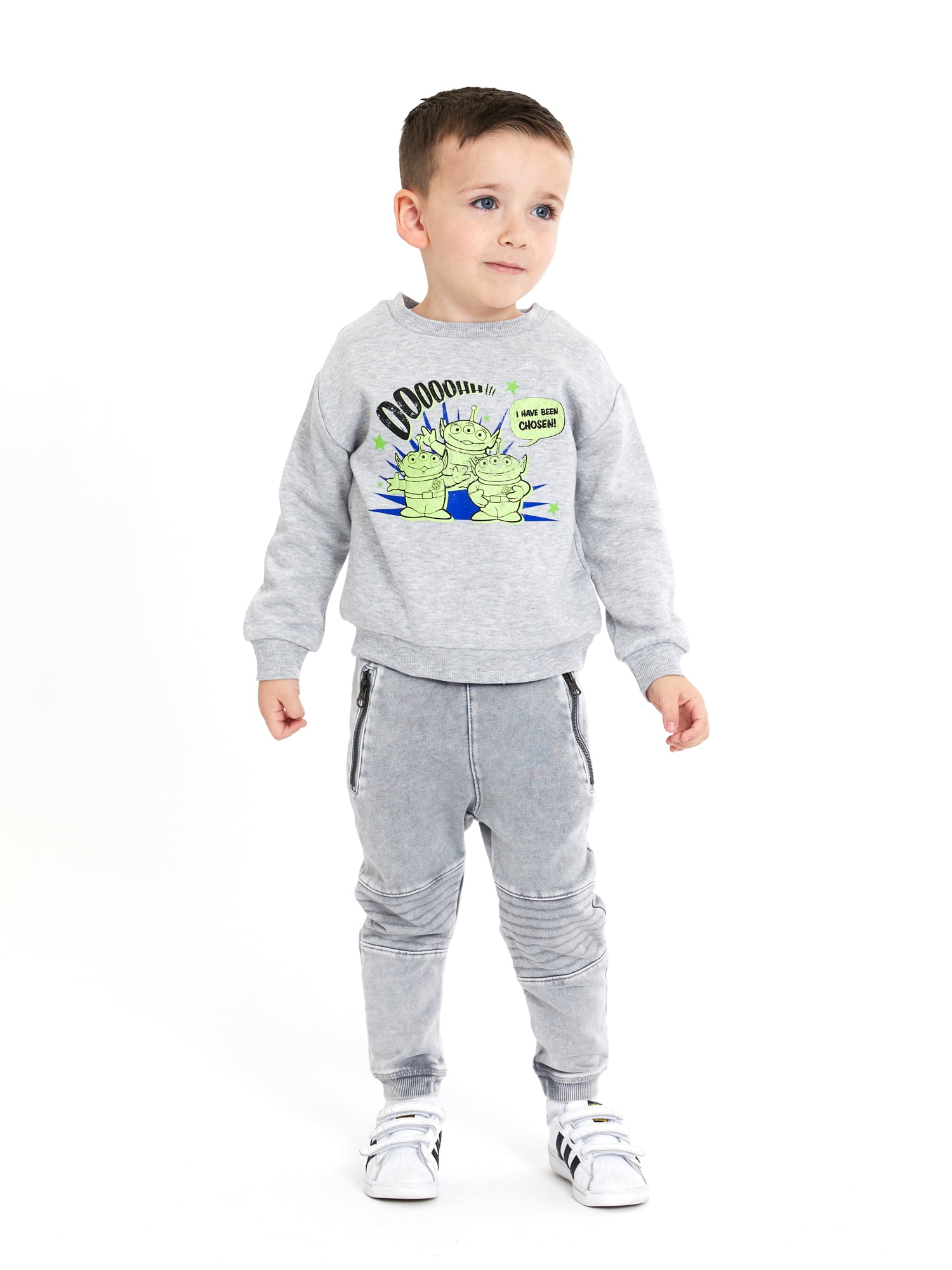Buzz Lightyear Toddler Boy 2PK Pullover Sweatshirt Set, 12M-5T