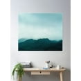 thumbnail image 2 of Ridge In The Mist Poster Wall Art, Modern Wall Decor, 24x36 UNFRAMED, 2 of 3
