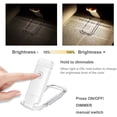 thumbnail image 2 of Luz de lectura USB, luces de lectura LED recargables con lámpara de lectura para leer en la cama, abrazadera, 3 niveles de brillo ajustable, lámpara mini con clip plegable, 2 of 5