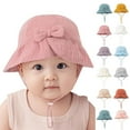 thumbnail image 5 of ZACPNCV Baby Sun Hat Toddler Girls Bucket Beach Hat Wide Brim UPF 50+ Adjuatable Travel Beach White Free Size, 5 of 5