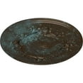 thumbnail image 3 of Ekena Millwork 27"OD x 1 1/8"P Flower Ceiling Medallion (Fits Canopies up to 3 7/8"), Hand-Painted Bronze Blue Patina, 3 of 6