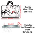 thumbnail image 3 of LSS Adjustable Strap Neoprene 15.6'' Laptop Sleeve, Pink Flower Floral, 3 of 3