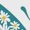 Teal/White, variant on Women's T-Shirt Modern Art Butterfly Daisy Teal White Short Sleeve Casual Tee Classic Crew Neck T Shirt for Women White, 2XL