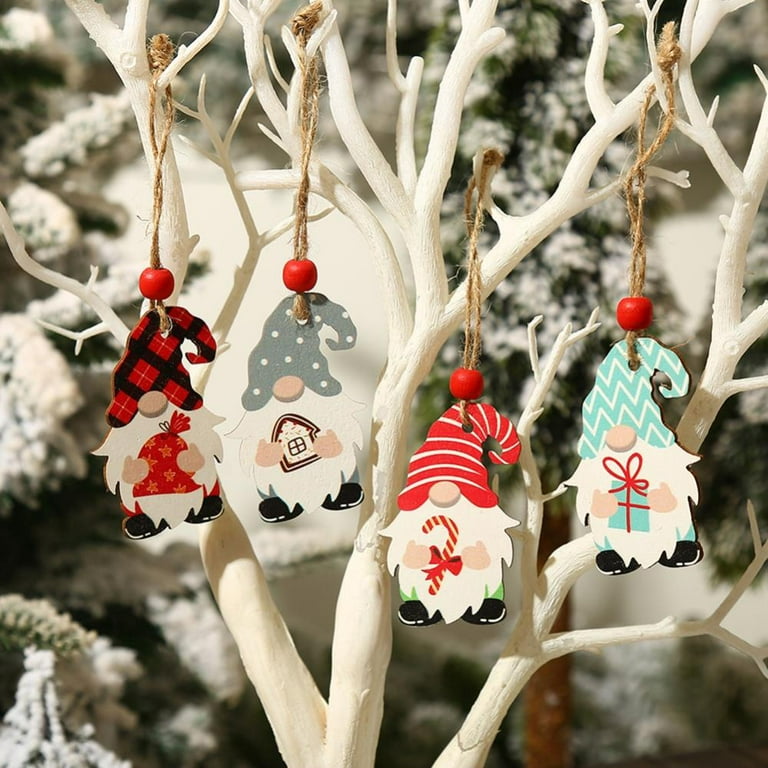 Xmmswdla Mini Christmas Ornaments - Mini Christmas Theme Miniature Ornaments Decoration DIY Kit Christmas Tree Decorations