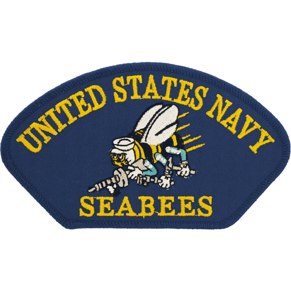 USN NAVY SEABEES CAN DO BLUE PATCH CB CONSTRUCTION BATTALION