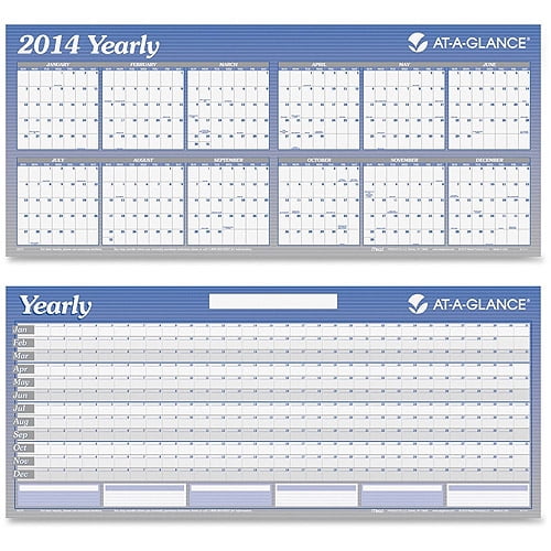 Large Horizontal Erasable Wall Planner - Walmart.com