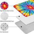 thumbnail image 5 of Colorful Rainbow Tie Dye Spiral Pattern Bathroom Rugs Sets 3 Piece,Toilet Cover Set,Absorbent Non Slip Bathroom Mats Sets with U-Shaped Contour Rug Toilet Rug Set, 5 of 5