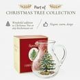 thumbnail image 3 of Spode Christmas Tree Glass Pitcher - Festive 96 Oz Large Glass Pitcher for Holidays, Crystal-Clear Beverage Pitcher with Handle for Cocktails, Water, Juice, Lemonade - Dishwasher Safe, 3 of 7