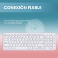 thumbnail image 7 of Perixx PERIBOARD-213W Teclado de tijera USB silencioso con cable -  Diseño compacto con teclado numérico - Blanco - QWERTY Español con Ñ, 7 of 7