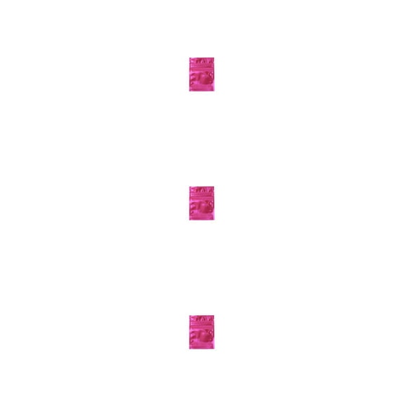 Bolsa de Papel de aluminio Naiovety 100 Uds Contenedores de Muestra Cierre Hermético Rosa 7,5x10cm
