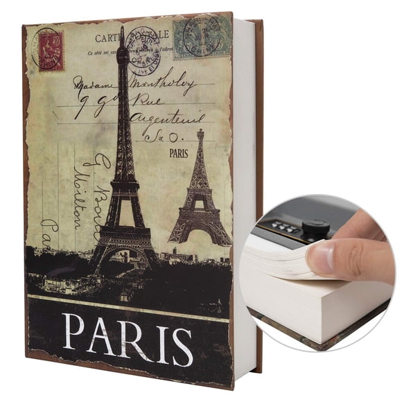 Book Safe PACOLO Real Paper Transfer con cierre de combinación