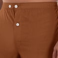 thumbnail image 4 of Mens Pajama Set Soft Long Sleeve Pajamas for Men Lightweight Button Up Sleepwear Lounge Pjs Outfits Light Brown XXL, 4 of 8