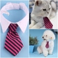 thumbnail image 2 of OutmaxHome Dog Neck Tie Collar, Adjustable Cute Pet Ties Collars Grooming Accessories Formal Wedding Costume for Medium Large Dogs, Dog Necktie Set Birthday Holiday, 2 of 4