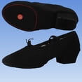 thumbnail image 6 of Womens Latin Dance Shoes Close Toe Beginner Ballroom Dance Practice Shoes for Beginners 1" Low Heel Standard Ballroom Social Salsa Dancing Shoes, 6 of 6