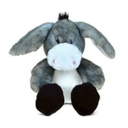 DolliBu Plush Donkey Stuffed Animal - Soft Plush Huggable Grey Donkey Toy, Adorable Floppy Donkey Stuffed Toy, Donkey Gifts for Donkey Lovers, Farm Animal Plush Doll for Kids and Adults - 9 Inches