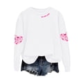 thumbnail image 7 of Godom Sweatshirt for Women Pink Ribbon Sweatshirts Long Sleeve Hoodies Pullover Tops, 7 of 7