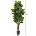 thumbnail image 3 of Nearly Natural 58in. Rubber Leaf Artificial Tree, 3 of 3