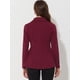 thumbnail image 4 of Chaqueta gótica informal Allegra K con dobladillo alto bajo mujer Rojo M, 4 of 4