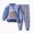 A116-Sky Blue, variant on Toddler Kids Baby Boys Girls Solid Pjs Ruffle Long Sleeve Button Shirt Top and Pants Cotton 2Piece Pajamas Set Long Sleeve Leisure Homewear Gift,12-18 Months