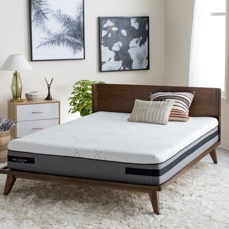 Belham Living 10" Charcoal Gel Memory Foam Mattress, Pressure Point Mattress