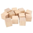thumbnail image 4 of Bloques de madera para manualidades, 12 piezas de bloques de madera sin terminar, bloques de madera natural, cubos de madera, gran rendimiento, 4 of 14