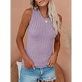 thumbnail image 3 of Sherrylily Women Sleeveless Halter Sweater Tank Tops Sexy Rib Knit Fall Vest Camis, 3 of 4
