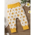 thumbnail image 5 of Seyurigaoka Unisex Baby Sun  Love Print Long Sleeve Round Neck Sweatshirt + Trousers, 5 of 9