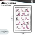 thumbnail image 4 of Stupell Industries Modern Pink Shoes Collection Black Framed Giclee Art, 12 x 18, by Martina Pavlova, 4 of 8