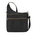thumbnail image 1 of Travelon: Anti-Theft Signature 3 Compartment Nylon Crossbody Bag - Black, 1 of 5
