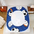 thumbnail image 5 of Feelyou Baseball Football Teen Queen Sheet Sets, Ball Sport Gaming Bed Set, 4-Piece, 5 of 7