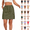 26# Army Green, variant on Cargo Skorts for Women Elastic Drawstring High Waisted Golf Hiking Skirt with 4 Pockets Casual Summer Athletic Skort,Khaki,M