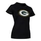 thumbnail image 3 of NFL Playera Aficionado Básica Green Bay Packers Negro para Mujer, Talla Chica, 3 of 5